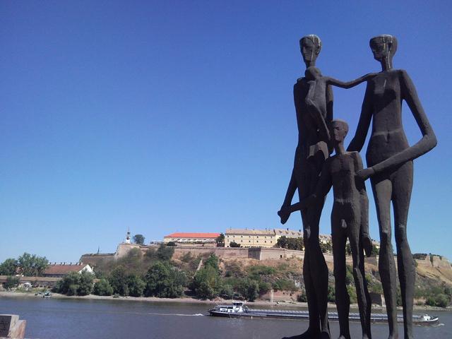 Monument to the victims of the raid in Novi Sad